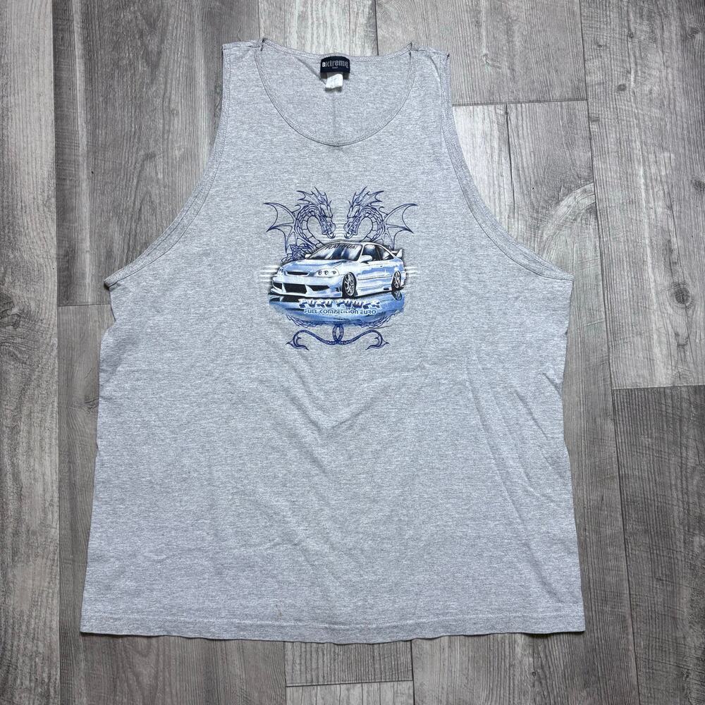Vintage Mad Engine Concrete Roots DR Racer Tank Top Men’s size XL